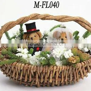 Spilt Willow With Plastic Lining Gift Basket Decorations thumbnail-4