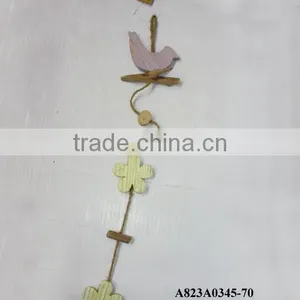 Wood Hanging Bird Decoration for Easter thumbnail-1