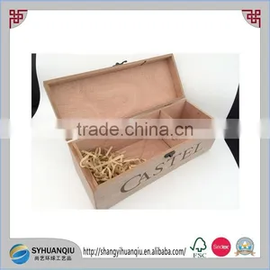 Solid Oak Wood Printing Wine Box thumbnail-4