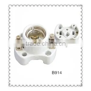 E27 Screw Base Ceramic Lamp Socket thumbnail-1