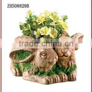 Hot New Product Rabbit Flower Pots Wholesale, Resin Flowerpot Wholesale thumbnail-1