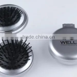 Plastic Round/oval Folding Mirror and Comb thumbnail-1