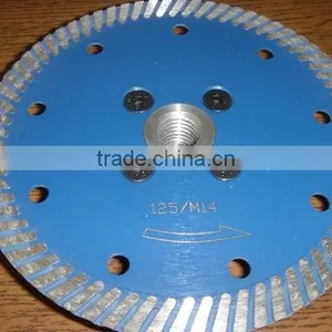China Manufacturer Guangjing Turbo Diamond Blade Disc for Wet Cutting Granite thumbnail-2