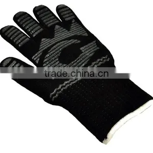 BBQ Grill Cooking Gloves, Iron Throne 932 F Extreme Heat Resistant Oven Mitts & BBQ Accessories-14" Long thumbnail-2