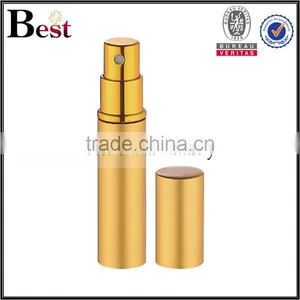 2017 Hot New Products Cosmetic Packaging 5ml Empty Fragrance Perfume Bottle Golden Aluminum Cover Spray Glass Bottle Perfume thumbnail-5