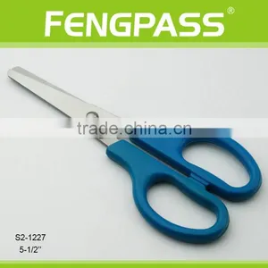S2-1227 5-1/2" 2CR13 Stainless Steel PP Plastic Handle Stationery Scissors / Kid Scissors thumbnail-1