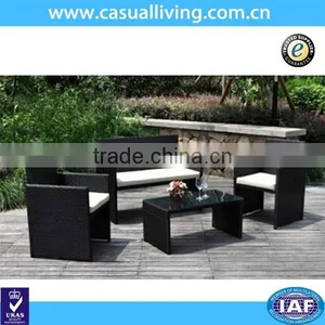 4 Seats Wicker Sofa Set Outdoor Rattan Sofa Set With Nice Price thumbnail-1