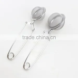 2-Size Stainless Steel Tea Tools Snap Mesh Tea Ball Infuser Strainer thumbnail-4