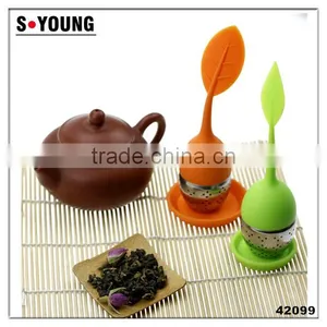 42099 High Quality Silicone Wire Mesh Filter Tea Ball,ss Tea Infuser Tea Strainer thumbnail-1