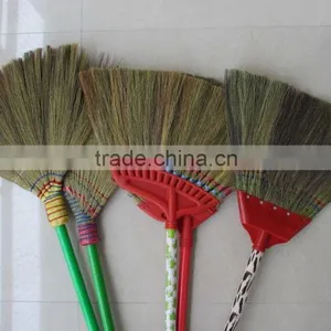 Grass Broom With Short Stick thumbnail-1
