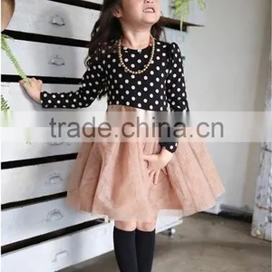 2016 Long-sleeve Frock Baby Girls Dress for Children Kids Toddler Princess Casual Clothing Dresses for Girl Wear Party Clothes thumbnail-3