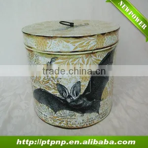 Hot Home and Garden Collection Iron Storage Box With Lid thumbnail-1