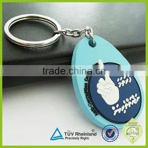 Factory Made Two Side Cheap Custom 3d Pvc Logo Keychain thumbnail-5