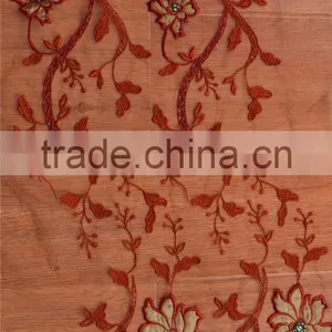 Wholesale Guangzhou African Beaded Embroidery Dry Lace Fabric thumbnail-1