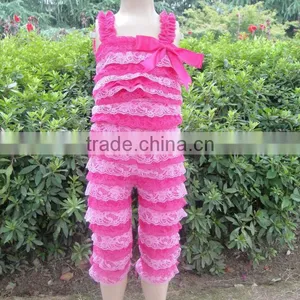 2014 Kid's Clothes Set Baby Christmas Party Outfit Sleeveless Baby Top and Stripes Ruffle Pant thumbnail-1
