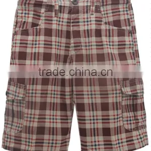 Grid Pattern Stocklot Beach Board Shorts thumbnail-1