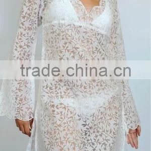 White Sheer Beach Tunic thumbnail-1