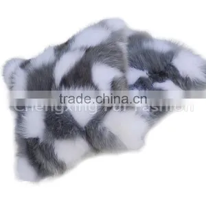 CX-D-33 Genuine Fox Fur Floor Cushion Covers/ Pillow Case thumbnail-1