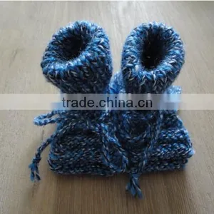 Cute Baby Shoes Crochet Woolen Warm Shoes Winter Infant Toddlers Indoor Knitted Shoes thumbnail-2