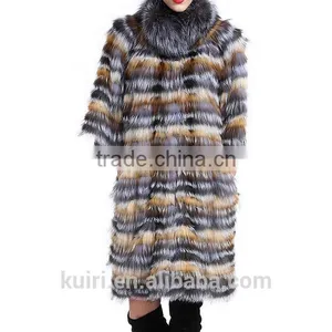 PC-257 Brand Elegant Style Women Winter Coat Real Fox Fur Coat thumbnail-2