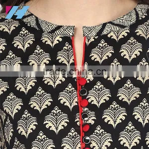 Lady Fashion Clothing Long Sleeve Cotton Kurti Designs thumbnail-4