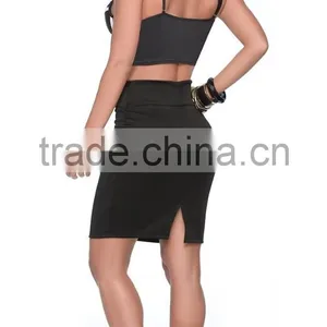 Fashion White it Out Flirty Women Crop and Skirt Suppliers thumbnail-5