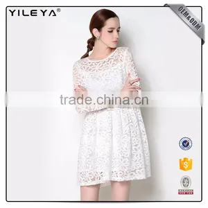 Eco-Friendly Round Collar Girls Dresses 7-16 thumbnail-1