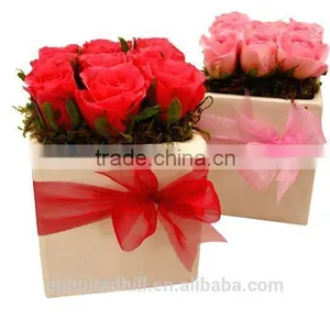 Luxury Square Design Cardboard Gift Packaging Paper Flower Box thumbnail-2