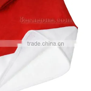 Wholesale Back Cover White & Red Velveteen Party Christmas Decorations Santa Hat For Chair thumbnail-3