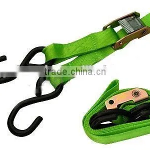 25mm Ratchet Cargo Lashing Strap With S Hooks From China Manufactory thumbnail-1