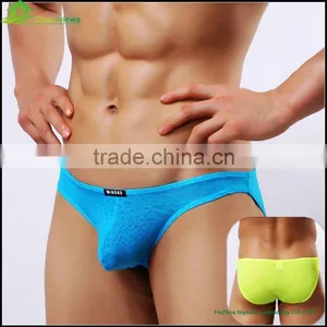 Sexy Colorful Mens Boxer Briefs in Own Design Man Sexy Underwear Transparent Men's Knitted Briefs thumbnail-1