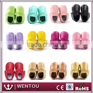 Wholesale Personalized Leather Baby Moccasins thumbnail-1