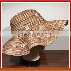 Natural Stylish Wide Brim Beach Women Straw Hat /Natural Crochet Straw Hats For Girls/Fashion Beach Cap Sun Hat Summer Straw Hat thumbnail-2
