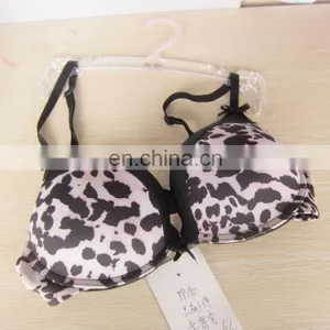 Hot Sell High Quality Lady Sexy Leopard Printing Adjustable Strap Bra thumbnail-1
