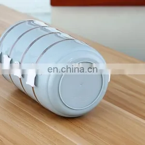 Round Shape PP And Stainless Steel Bento Lunch Box thumbnail-5