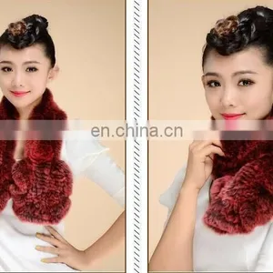 Hot Selling Rex Rabbit Fur Scarf thumbnail-2