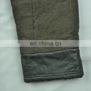 2015 Lastest Fashion Mens Handsome Long Green Leather Jacket thumbnail-6