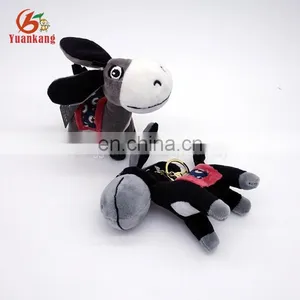 Custom Mini Plush Donkey Animal Keychain thumbnail-2
