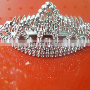 Carnival Cheap Children Prom Small Princess Mini Plastic Crown PH-0034 thumbnail-1