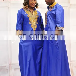 Guangzhou Wholesale Fashion Latest New Style African Bazin Clothes Long African Women Dress thumbnail-3