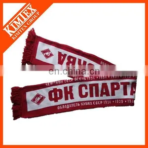 Promotional Winter Acrylic Knitted Soccer Scarf thumbnail-3