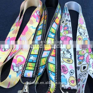 Custom Logo Fashion Colorful Cheap Screen Printing Neck Polyeater Lanyards thumbnail-1