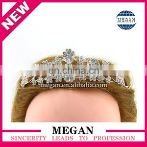 Wholesale Princess Design Hair Accessories Luxury Rhinestone Bridal Crown Wedding Tiara thumbnail-3