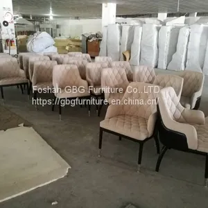 Ash Wood Frame Hotel Restaurant Chair in Fabric thumbnail-2