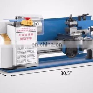 DIY0714 Mini Metal Lathe Machine Metalworking Metal Gears Bench Lathe thumbnail-4