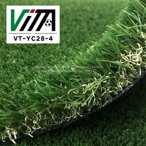 Best Price 4 Color Artificial Grass for Landscaping U Shape Garden Green Lawn Residents VT-YC28-4 thumbnail-1
