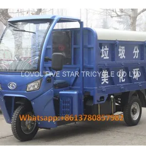 Gasoline Tricycle Cargo Loader Lovol Three Wheeler Waste Management 3 CBM thumbnail-1