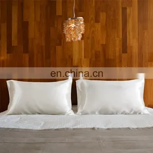 High Quality White 100% Polyester Home Silky Smooth Queen Satin Pillowcase thumbnail-6