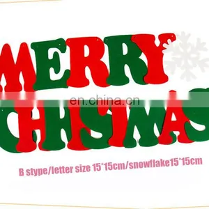 DIY Felt Christmas Tree With Hanging Ornaments, Xmas Gifts for Kids Christmas Decorations thumbnail-3