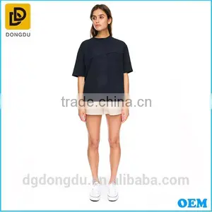 Hottest Sale Casual Lady Black New Style T Shirt Wholesale China Factory thumbnail-1